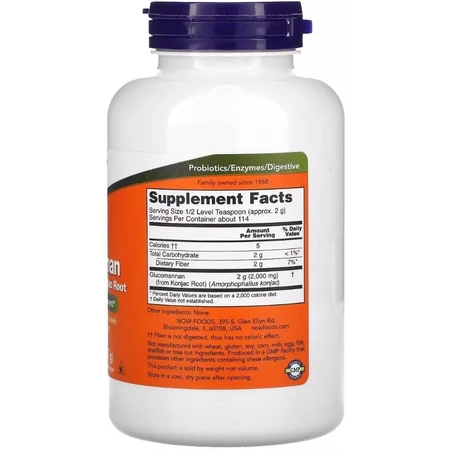 Глюкоманнан, Glucomannan, Now Foods, 227 г: ціни та характеристики