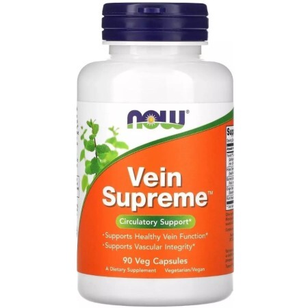 Здоровье вен, Vein Supreme, Now Foods, 90 вегетарианских капсул
