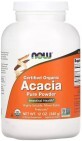 Клетчатка акации, сертифицированный органический порошок, Organic Acacia Pure Powder, Now Foods, 340 г
