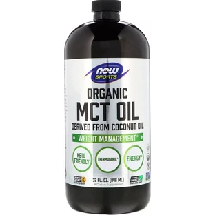 Органічне масло МСТ, Organic MCT Oil, Now Foods, 946 мл