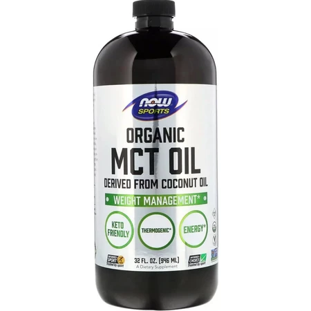 Органічне масло МСТ, Organic MCT Oil, Now Foods, 946 мл: ціни та характеристики