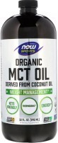 Органическое масло МСТ, Organic MCT Oil, Now Foods, 946 мл