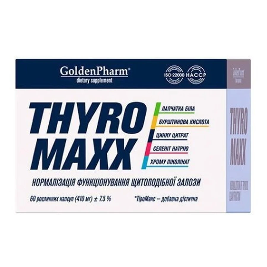 ТіроМакс (ThyroMaxx) капсули №60: ціни та характеристики