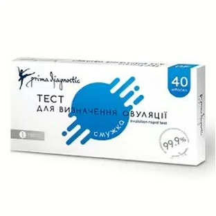 Тест-смужка на овуляцію Prima Diagnostic 40 мМО / мл №1