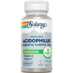 Ацидофіли, Пробіотик та пребіотик морквяного соку, Acidophilus 3 Strain Probiotic & Prebiotic Carrot Juice, Solaray, 30 вегетаріанських капсул: ціни та характеристики