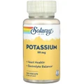 Калій, 99 мг, Potassium, Solaray, 100 вегетаріанських капсул