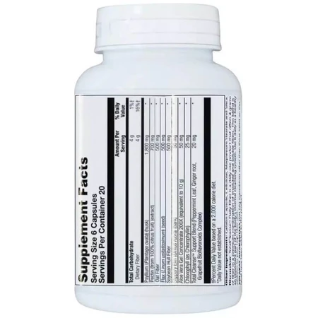 Полная очистка, Total Cleanse Daily Fiber, Solaray, 120 капсул: цены и характеристики