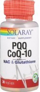 Витамин B14 и кофермент Q10 с N-ацетилцистеином и глутатионом, PQQ, CoQ-10 with NAC &amp; Glutathione, Solaray, 30 вегетарианских капсул