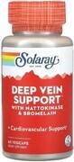 Поддержка глубоких вен, Deep Vein Support, Solaray, 60 вегетарианских капсул