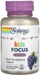 Поддержка детской сосредоточенности, вкус винограда, Kids Focus, Solaray, 60 жевательных таблеток