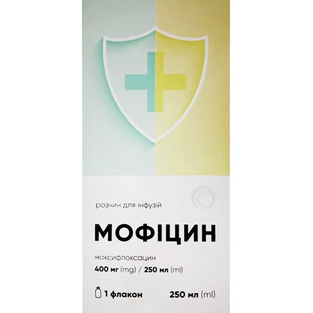 Мофицин раствор д/инф. 400 мг/250 мл по 250 мл во флак.: цены и характеристики