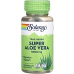 Супер Алоэ вера, 8000 мг, Super Aloe Vera, Solaray, 100 вегетарианских капсул: цены и характеристики