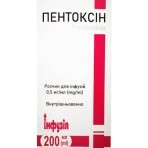 Пентоксін розчин для інфузій 0,5 мг/мл флакон 200 мл: ціни та характеристики