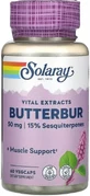 Экстракт корня белокопытника, 50 мг, Butterbur, Solaray, 60 вегетарианских капсул