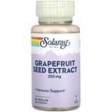 Экстракт семян грейпфрута, 250 мг, Grapefruit Seed Extract, Solaray, 60 вегетарианских капсул