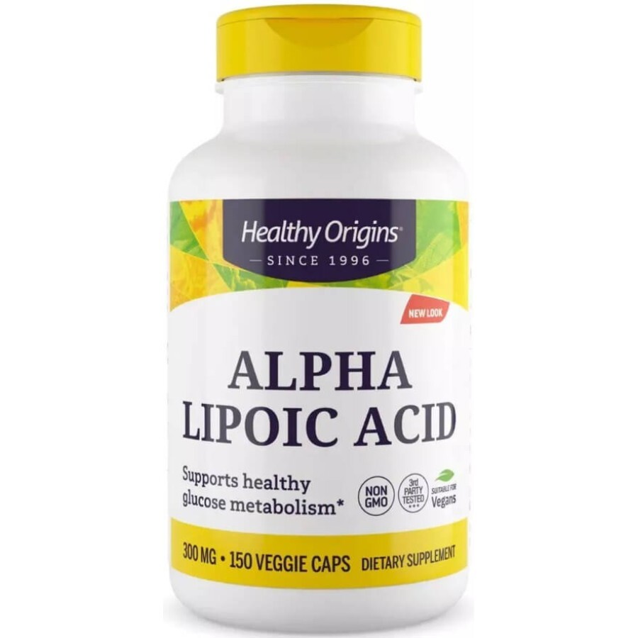 Альфа-липоевая кислота, 300 мг, Alpha Lipoic Acid, Healthy Origins, 150 капсул: цены и характеристики