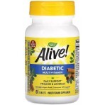 Диабетические мультивитамины, Alive! Diabetic Multivitamin, Nature's Way, 60 таблеток: цены и характеристики
