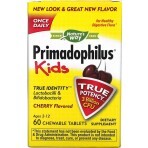 Пробіотики для дітей від 2 до 12 років, 3 млрд КУО, смак вишні, Primadophilus, Kids, Age 2-12, Nature's Way, 60 жувальних таблеток: ціни та характеристики