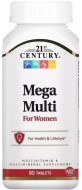 Мультивітаміни та мультимікроелементи для жінок, Mega Multi for Women, 21st Century, 90 таблеток
