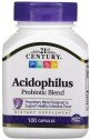 Суміш пробіотиків, Acidophilus, 21st Century, 100 капсул
