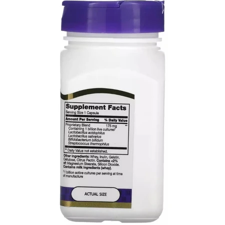 Суміш пробіотиків, Acidophilus, 21st Century, 100 капсул: ціни та характеристики
