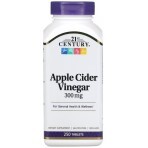 Яблучний оцет, 300 мг, Apple Cider Vinegar, 21st Century, 250 таблеток: ціни та характеристики