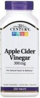Яблочный уксус, 300 мг, Apple Cider Vinegar, 21st Century, 250 таблеток