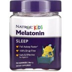 Мелатонин для детей от 4 лет, 1 мг, вкус ягод, Melatonin, Ages 4+, Natrol, 90 жевательных конфет: цены и характеристики