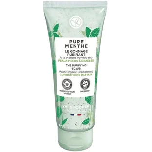 Очищающий скраб для лица Пюр Мент Yves Rocher Pure Menthe с мятой для матовости, 75 мл