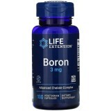 Бор, 3 мг, Boron, Life Extension, 100 вегетаріанських капсул