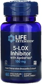 Ингибитор 5-LOX, Экстракт босвелии, 100 мг, 5-LOX Inhibitor with ApresFlex, Life Extension, 60 вегетарианских капсул