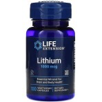 Литий, 1000 мкг, Lithium, Life Extension, 100 вегетарианских капсул: цены и характеристики