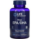Риб'ячий жир з мега ЕПК/ДГК, Mega EPA/DHA, Life Extension, 120 гелевих капсул
