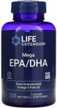 Рыбий жир с мега ЭПК/ДГК, Mega EPA/DHA, Life Extension, 120 гелевых капсул