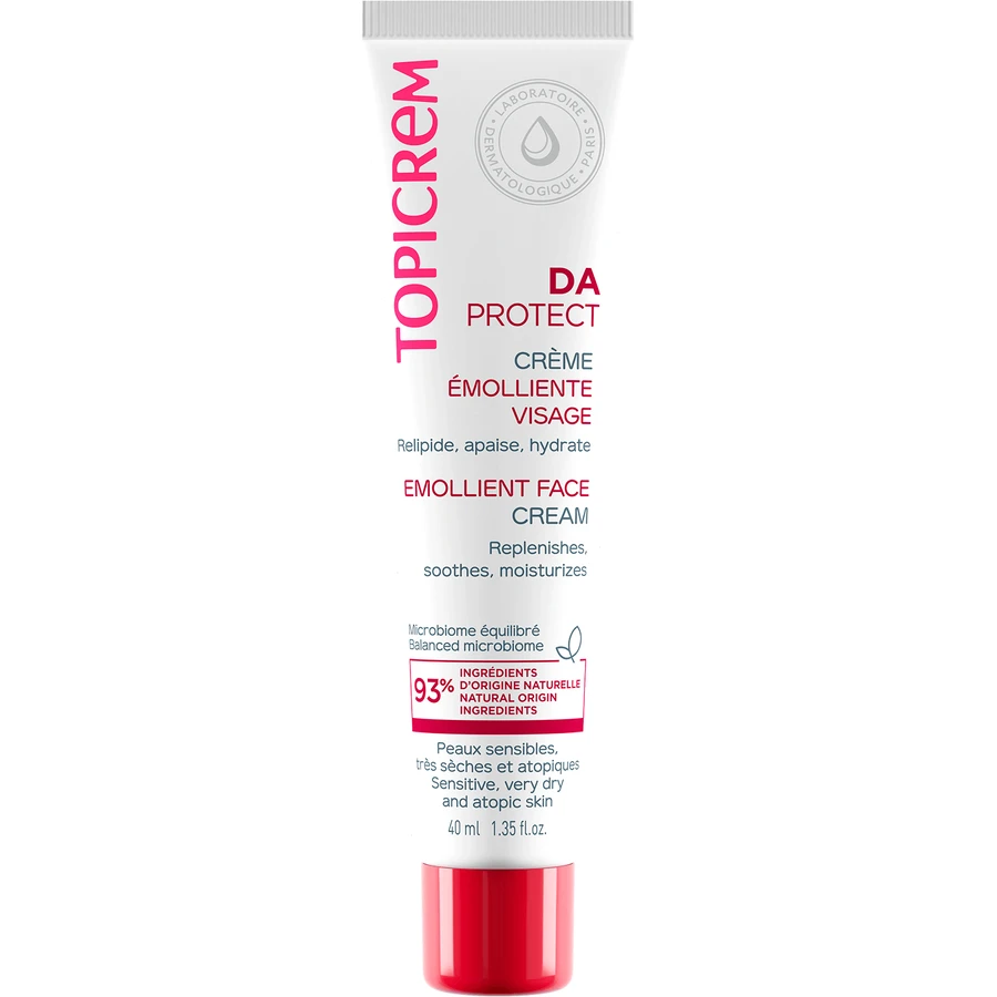 Крем для обличчя Topicrem DA Emollient Face Cream, пом'якшувальний, 40 мл: ціни та характеристики