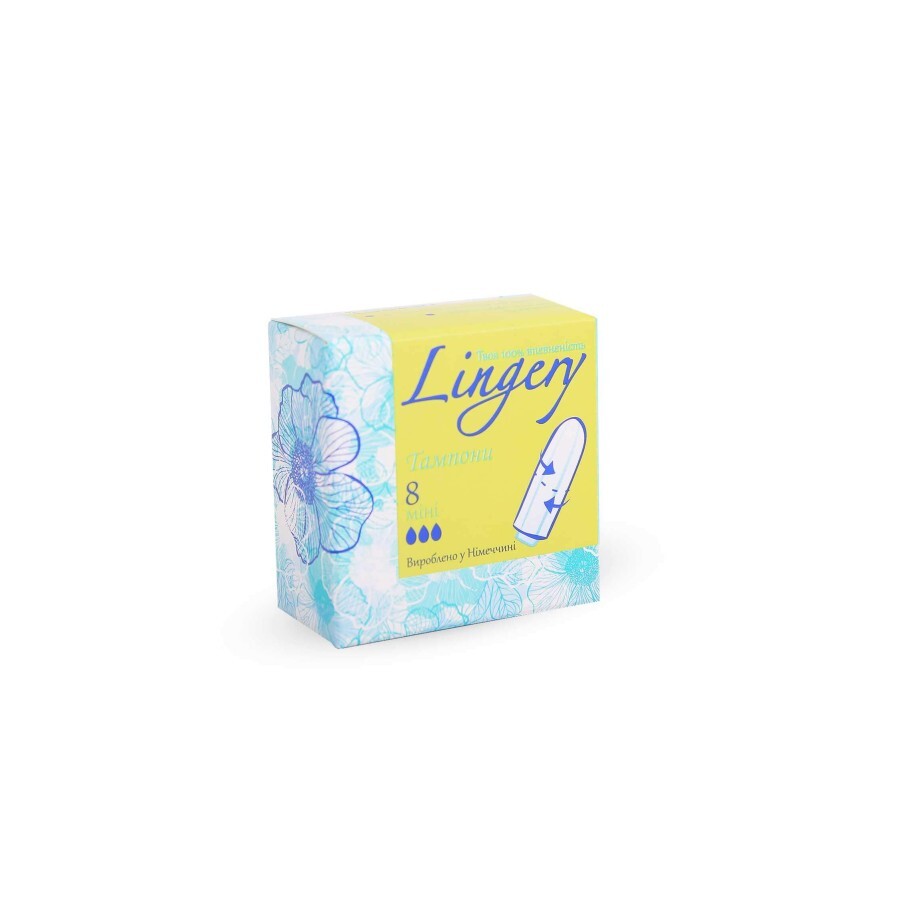 Тампони Lingery Mini, гігієнічні, 8 шт.: ціни та характеристики