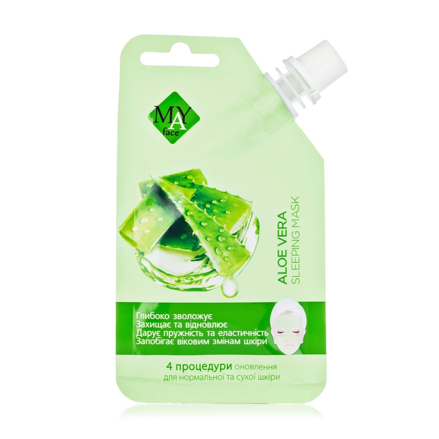 Маска для обличчя MAY face Aloe Vera Sleeping Mask, 30 г: ціни та характеристики