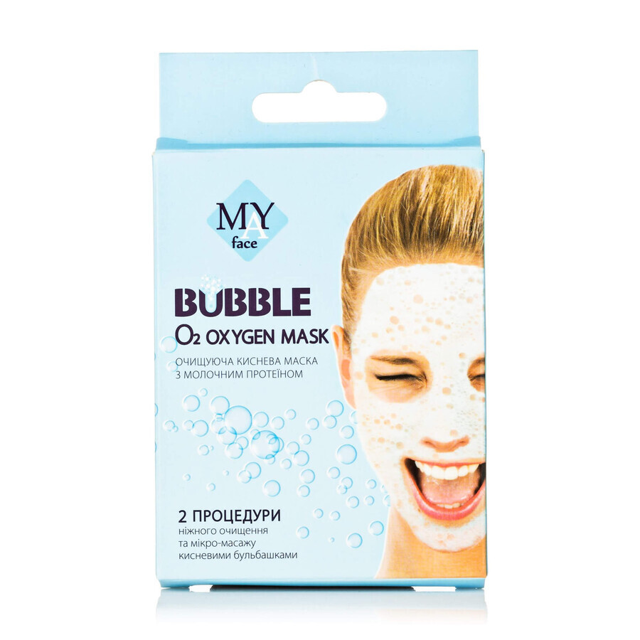 Очищающая маска кислородная для лица MAY face Bubble Mask, 2*8 мл: цены и характеристики