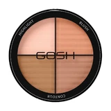 Палетка для контурингу обличчя Gosh Contour Strobe Kit, 001 Light, 15 г