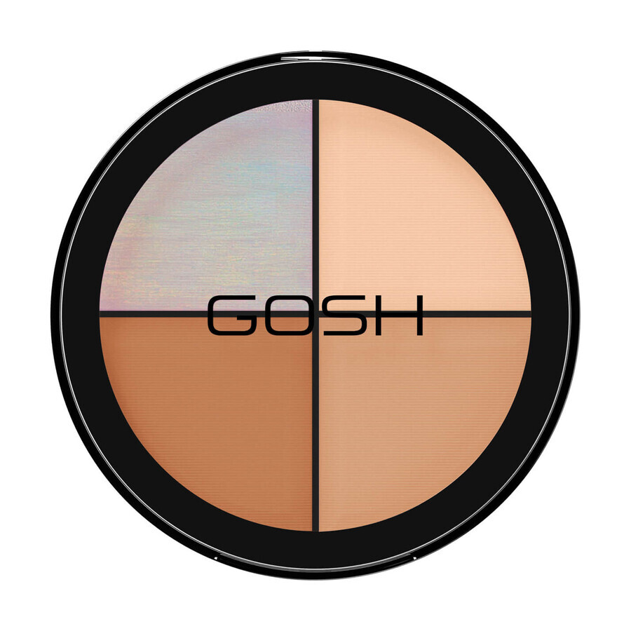 Палетка для контуринга лица GOSH Strobe'n Glow Kit, 001 Highlight, 15 г: цены и характеристики