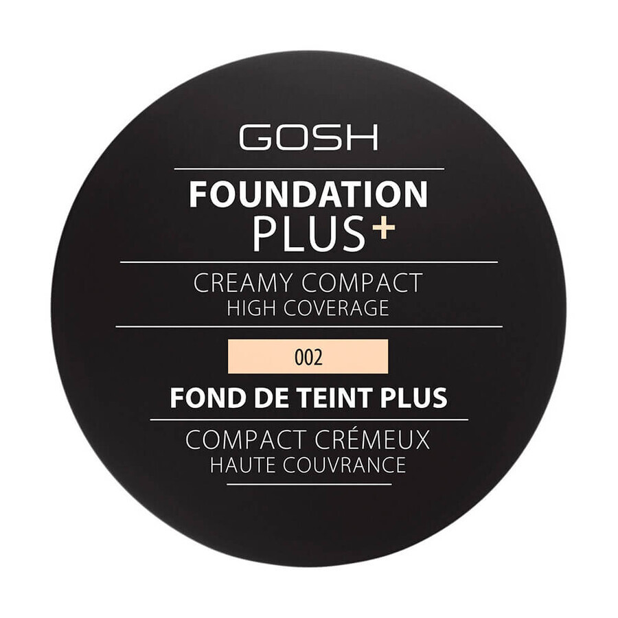 Компактный тональный крем Gosh Copenhagen Foundation Plus+ Creamy Compact High Coverage, 02, Ivory, 9 г: цены и характеристики