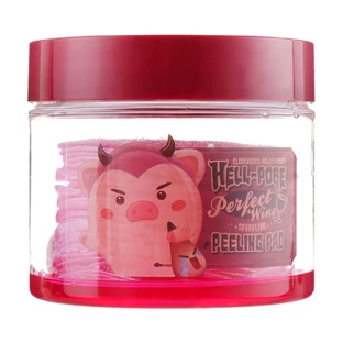 Пілінг-пади на основі червоного вина Elizavecca Hell-Pore Perfect Wine Sparkling Peeling Pad, 30 шт.