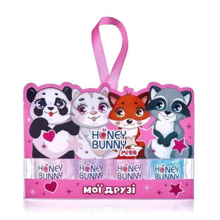 Набор лаков для ногтей Honey Bunny Miss Мои друзья 4 шт. х 4 мл