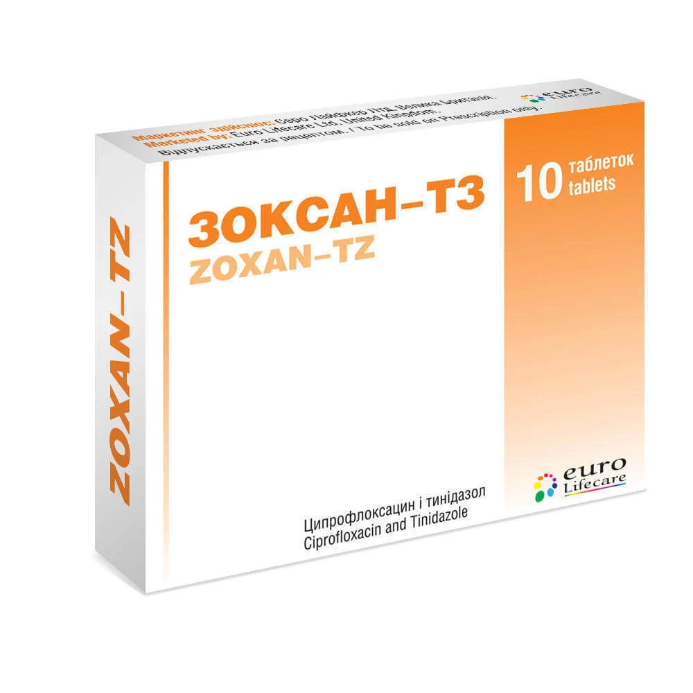 Зоксан-тз табл. п/плен. оболочкой блистер №10: цены и характеристики