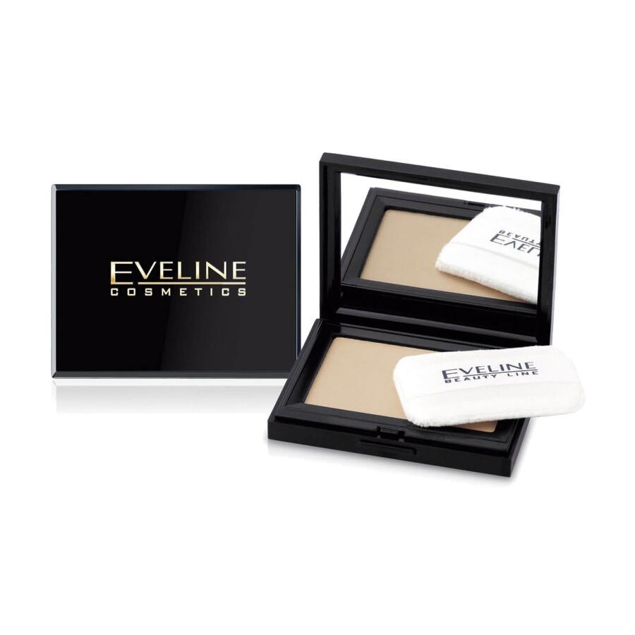 Пудра компактна Eveline Cosmetics Beaty Line із дзеркалом, 12 Beige, 9 г: ціни та характеристики