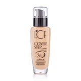 Стійкий тональний крем для обличчя LCF Cover Step 3 в 1, тон 03, 30 мл