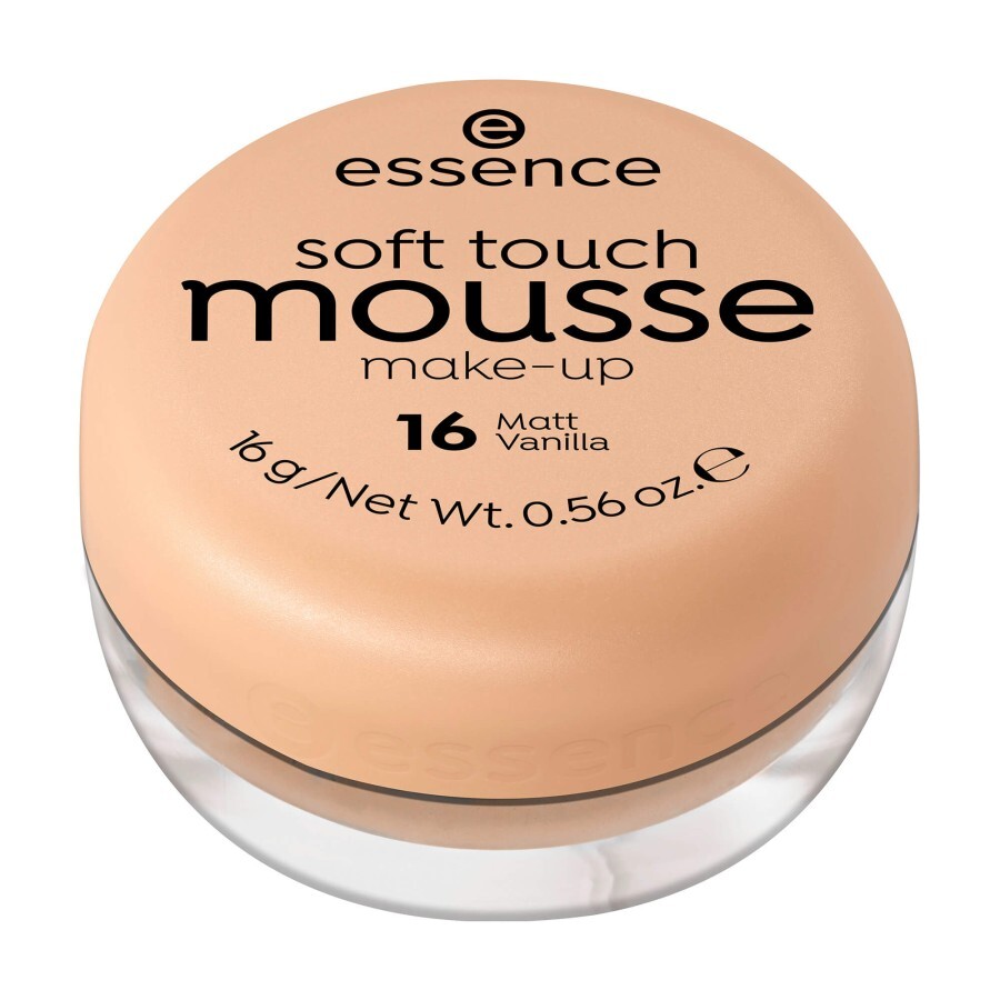 Тональний мус для обличчя Essence Soft Touch Mousse Make-Up, 16 Matt Vanilla, 16 г: ціни та характеристики
