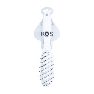 Щітка масажна для волосся K.O.S, вигнута, продувна