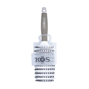 Щетка массажная K.O.S продувная, изогнутая, комбинированная