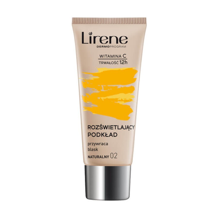 Тональный крем-флюид для лица Lirene Brightening Fluid with Vitamin C 02 натуральный, 30 мл: цены и характеристики